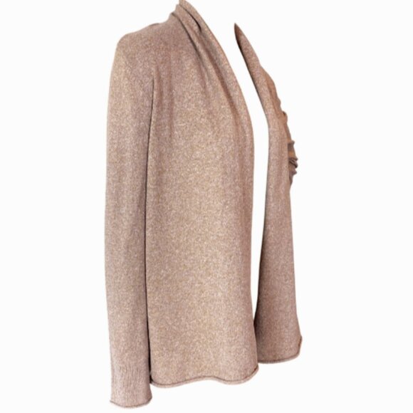 Croft & Barrow Soft Open Knit Cardigan Sweater Sz M Camel Tan #337i - Picture 2 of 7